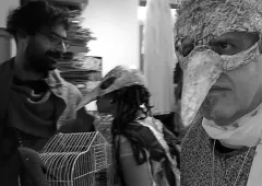 performance at Amvrosios Gousgounis's exhibition